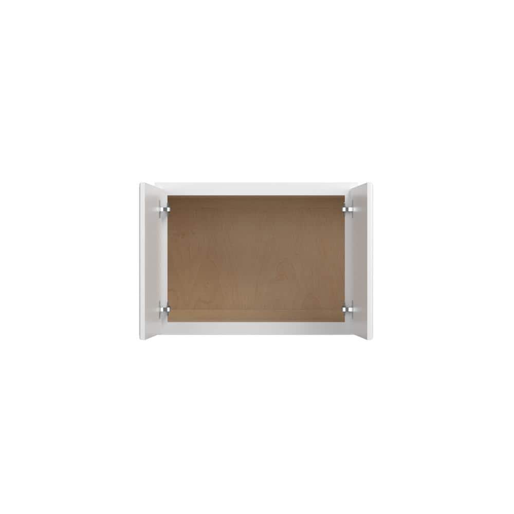 Norfolk Assembled 24 in. W x 18 in. H x 12 in. D Plywood Wall Cabinet in Painted White