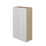 Norfolk Assembled 24 in. W x 42 in. H x 12 in. D Plywood Wall Cabinet in Painted White