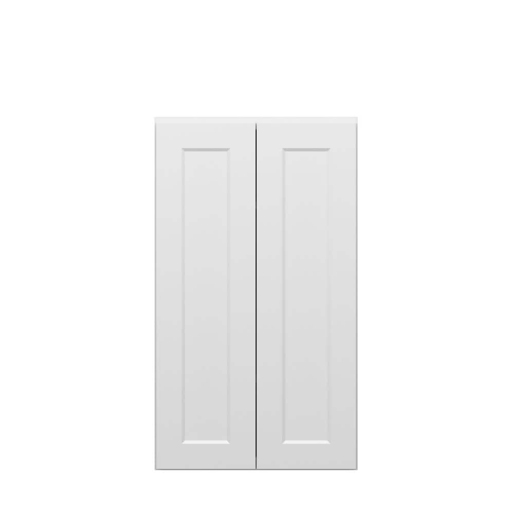 Norfolk Assembled 24 in. W x 42 in. H x 12 in. D Plywood Wall Cabinet in Painted White