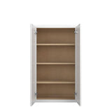 Norfolk Assembled 24 in. W x 42 in. H x 12 in. D Plywood Wall Cabinet in Painted White
