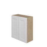 Norfolk Assembled 27 in. W x 30 in. H x 12 in. D Plywood Wall Cabinet in Painted White