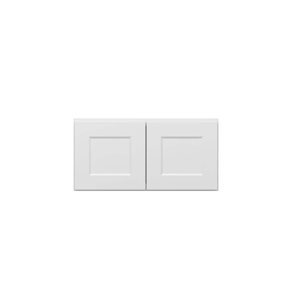 Norfolk Assembled 30 in. W x 15 in. H x 12 in. D Plywood Wall Cabinet in Painted White
