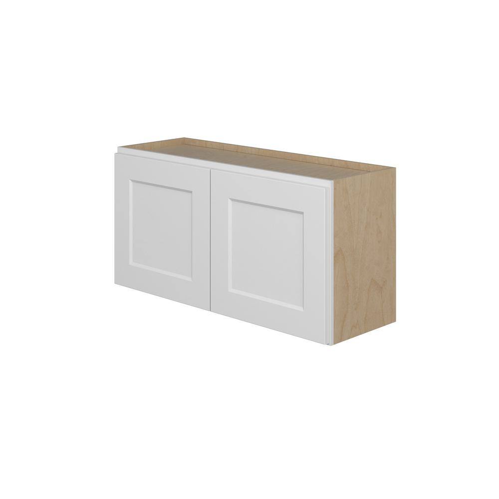 Norfolk Assembled 36 in. W x 18 in. H x 12 in. D Plywood Wall Cabinet in Painted White