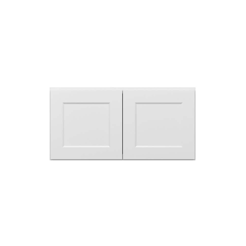 Norfolk Assembled 36 in. W x 18 in. H x 12 in. D Plywood Wall Cabinet in Painted White