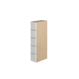 Norfolk Assembled 6 in. W x 30 in. H x 12 in. D Plywood Wall Wine Cabinet in Painted White