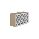 Norfolk Assembled 30 in. W x 18 in. H x 12 in. D Plywood Wall Wine Cabinet in Painted White