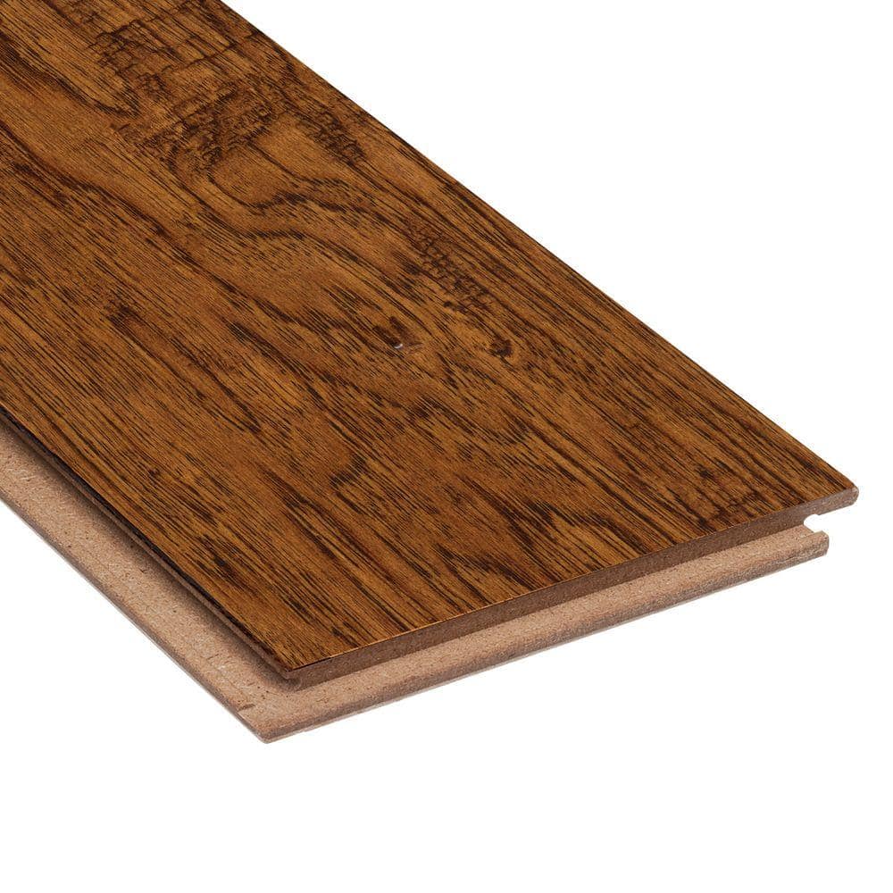 HOMELEGEND Distressed Palermo Hickory 3/8 in. T x 5 in. W Hand Scraped Engineered Hardwood Flooring (26.3 sqft/case)