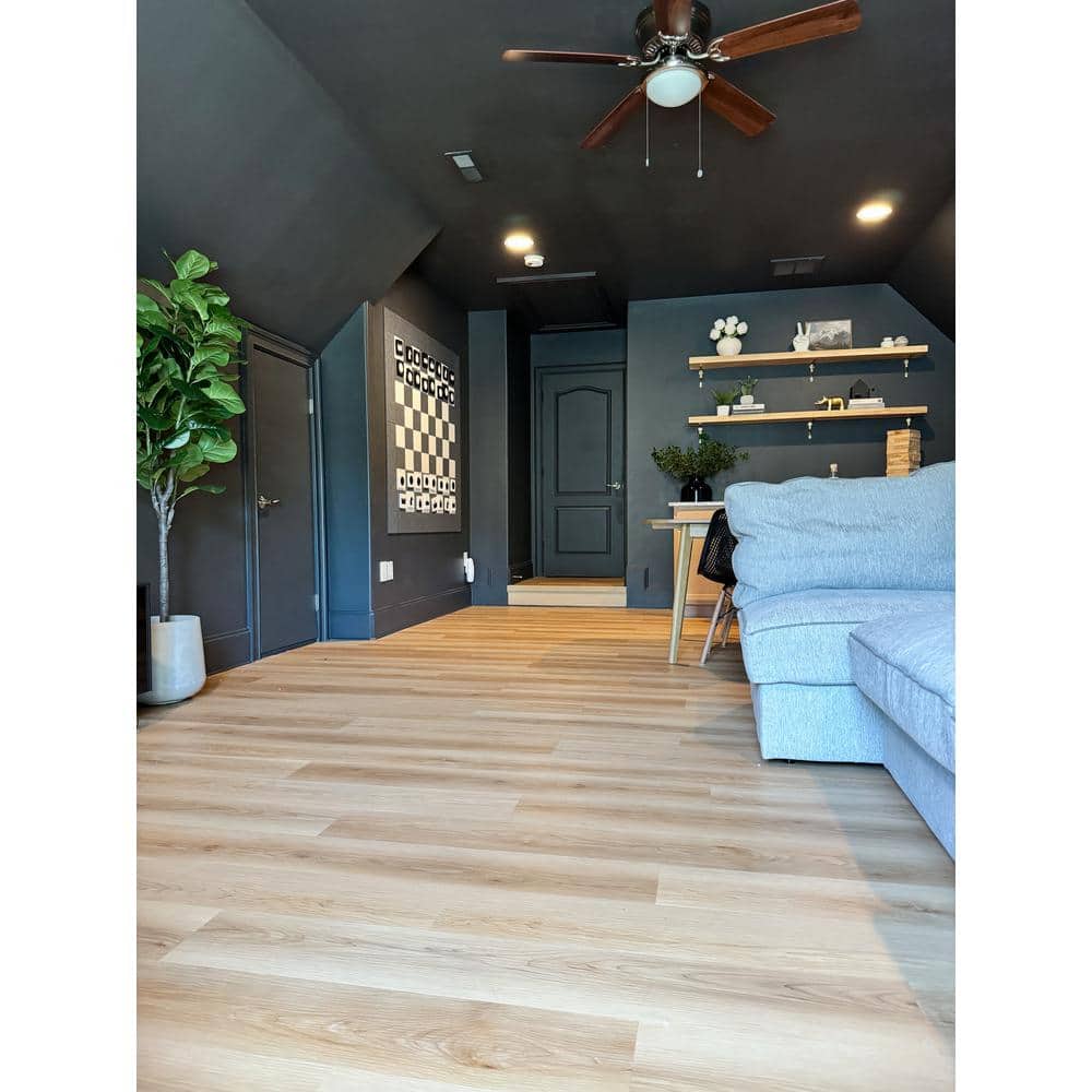 DuraDecor Liz Marie's Paradise Sand 20-MIL x 7 in. x 48 in. Glue Down Waterproof Luxury Vinyl Plank (42 sq. ft./CTN)