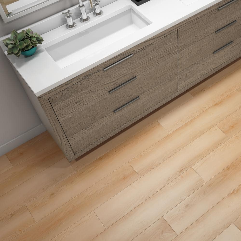 DuraDecor Liz Marie's Paradise Sand 20-MIL x 7 in. x 48 in. Glue Down Waterproof Luxury Vinyl Plank (42 sq. ft./CTN)
