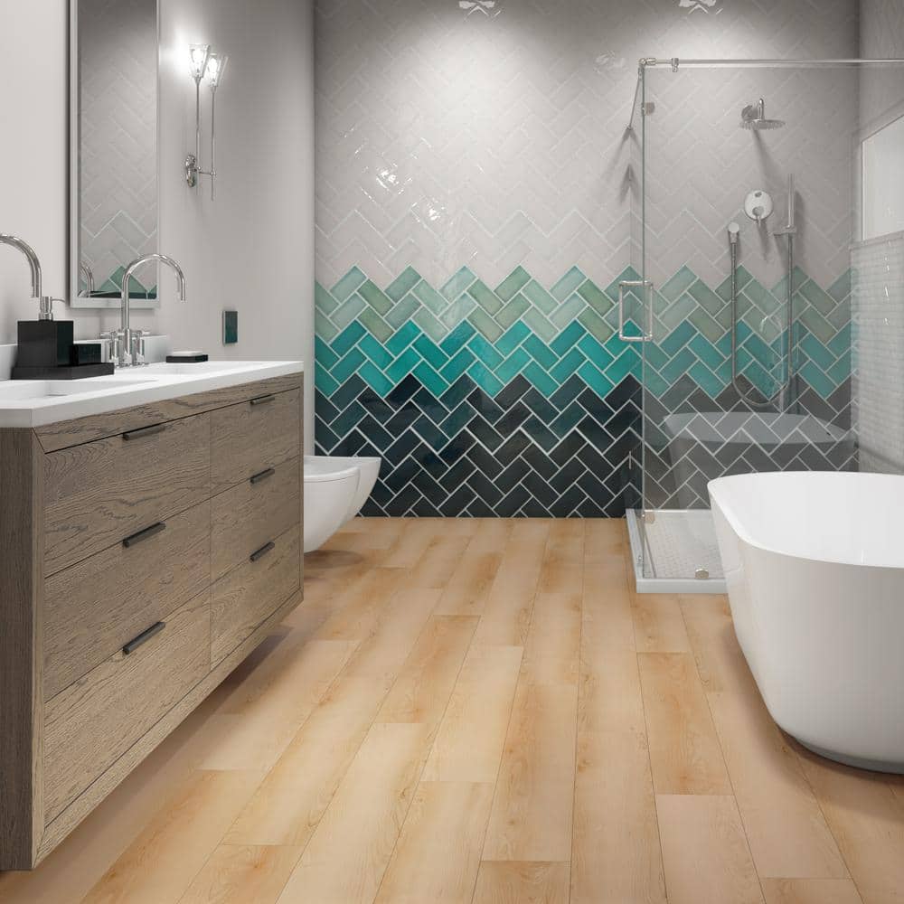 DuraDecor Liz Marie's Paradise Sand 20-MIL x 7 in. x 48 in. Glue Down Waterproof Luxury Vinyl Plank (42 sq. ft./CTN)