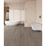 ACQUA FLOORS Parker Oak 1/4 in. T x 5 in. W Click Lock Wire Brushed Engineered Hardwood Flooring (16.68 sq.ft./case)