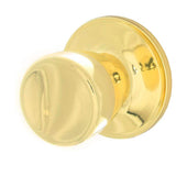 Schlage ESSENTIALS Brill Bright Brass Passage Hall/Closet Door Knob, V10 V BRL 605