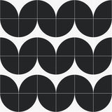 Stacy Garcia Maddox Deco Charcoal Black 8x8 Matte Porcelain Tile