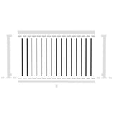 Peak Aluminum Railing 6 ft. Matte Black Aluminum Deck Railing Picket and Spacer Kit for 36 in. high system
