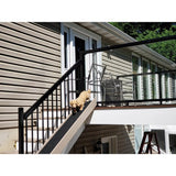 Peak Aluminum Railing 6 in. W Black Aluminum Deck Railing Universal Connector for 42 in. high system