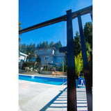 PEAK AquatinePLUS 2 in. x 3 in. x 5 in. Black Aluminum Pool Fence Picket Bracket Kit