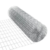 PEAK 36 in. H x 50 ft. L Galvanized Steel Welded Utility Fence with 4 in. x 2 in. Mesh Size Garden Fence