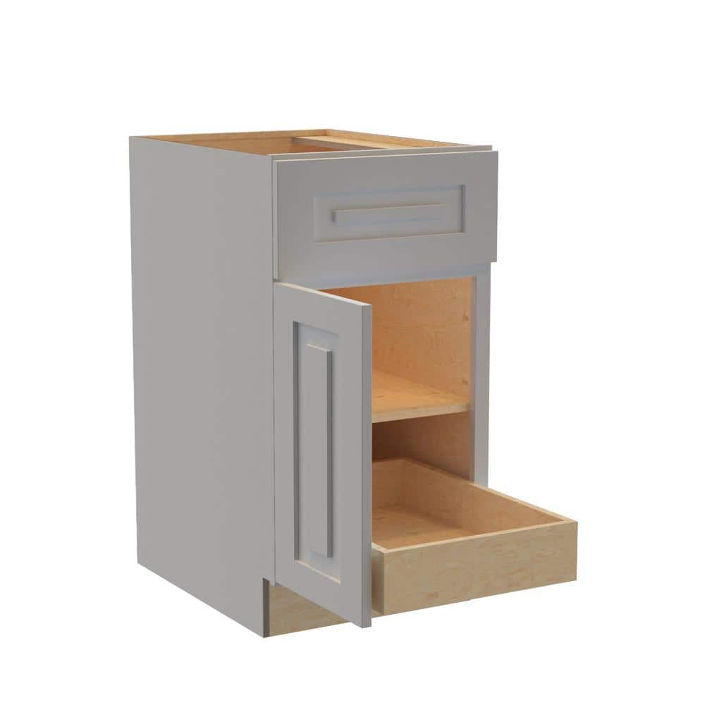 Home Decorators Collection Grayson Pearl Gray Base Kitchen Cabinet