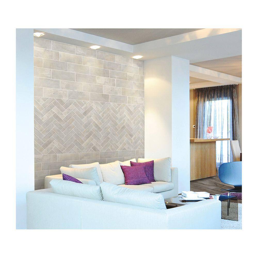Marazzi Developed by Nature Pebble 6 in. x 18 in. Glazed Ceramic Wall Tile (11.25 sq. ft. / Case)