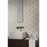 MSI Pebble 3 in. x 9 in. x 8mm Glossy Glass Gray Subway Tile (3.8 sq. ft. / case)
