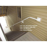 Pegatha Secondary Handrail 90-Degree Elbow Brown 4" x 3"