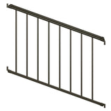 Pegatha Plus 4 ft. x 36 in. Charcoal Gray Fine Textured Aluminum Stair Rail Kit