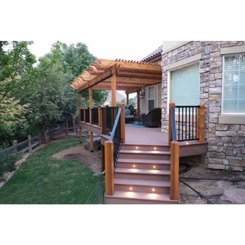 Pegatha Plus 8 ft. x 36 in. Black Fine Textured Aluminum Stair Rail Kit