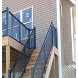 Pegatha Plus 8 ft. x 36 in. Black Fine Textured Aluminum Stair Rail Kit