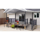 Pegatha Plus 8 ft. x 36 in. Black Fine Textured Aluminum Stair Rail Kit