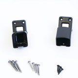 Pegatha Contemporary Black Aluminum Textured Stair Bracket Kit (Top and Bottom Bracket with Necessary Screws)