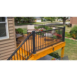 Pegatha Plus Brown Aluminum Textured Stair Bracket Kit (Top and Bottom Bracket with Necessary Screws)