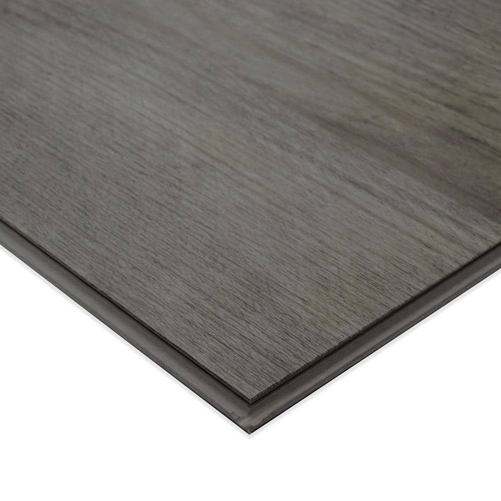 MSI Pelican Gray 7 in. x 48 in. Rigid Core Luxury Vinyl Plank Flooring (23.77 sq. ft. / case)