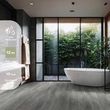 MSI Pelican Gray 7 in. x 48 in. Rigid Core Luxury Vinyl Plank Flooring (23.77 sq. ft. / case)