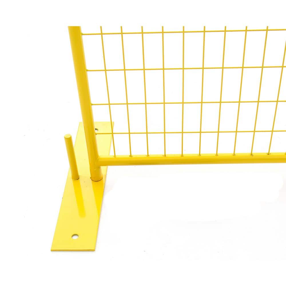 Perimeter Patrol 23.5 in. L x 4.75 in. W x 6.75 in. H Powder-Coated Steel Ground Base for Temporary Fencing