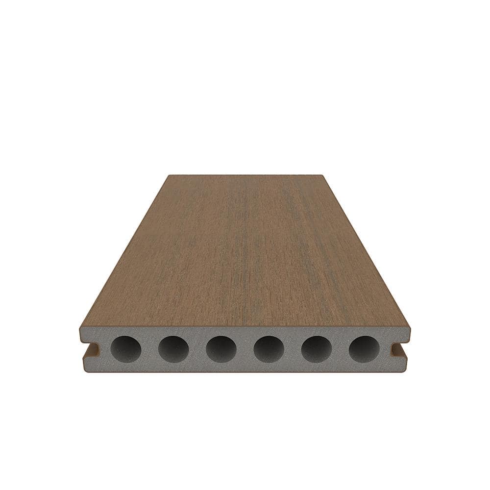 NewTechWood UltraShield Peruvian Teak Composite Decking Board (10-Pack)