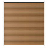 NewTechWood UltraEasy Fencing 6 ft. H x 6 ft. W Peruvian Teak Wood Plastic Composite Horizontal Fence Section with Black Frame