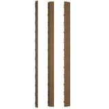 NewTechWood 1/6 ft. x 3 ft. Quick Deck Composite Deck Tile Straight Fascia in Peruvian Teak (2-Pieces per Box)