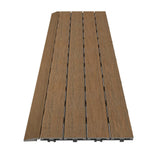 NewTechWood 1/6 ft. x 3 ft. Quick Deck Composite Deck Tile Straight Fascia in Peruvian Teak (2-Pieces per Box)