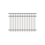 Natural Reflections 4 ft. x 6 ft. Pewter Aluminum Fence Panel