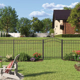 Natural Reflections 4 ft. x 6 ft. Pewter Aluminum Fence Panel