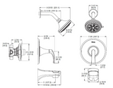 Pfister Karci 1-Handle Tub & Shower Faucet Trim with Valve, Spot Defense Brushed Nickel (8P8-WS2-KASGS)