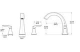 Pfister Weller 2-Handle Roman Tub Trim Kit, Deck-Mount, High-Arc Spout – Polished Chrome