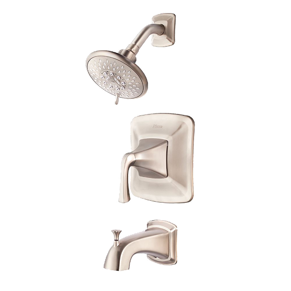 Pfister Selia 1-Handle Tub & Shower Faucet Trim with Valve, Multi-Function Showerhead, 2.0 GPM