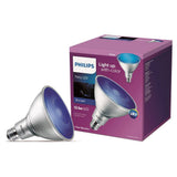 Philips 90-Watt Equivalent PAR38 LED Flood Bulb, Blue Light (469072)