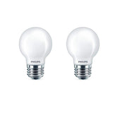 Philips 40-Watt Equivalent G16.5 LED Light Bulb Soft White Globe (2-Pack)
