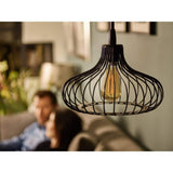 Philips 40-Watt Equivalent ST19 Dimmable Vintage Glass Edison LED Light Bulb, Amber Warm White 2000K (1-Bulb)