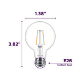 Philips 60-Watt Equivalent G25 Dimmable Daylight LED Light Bulb (2-Pack)