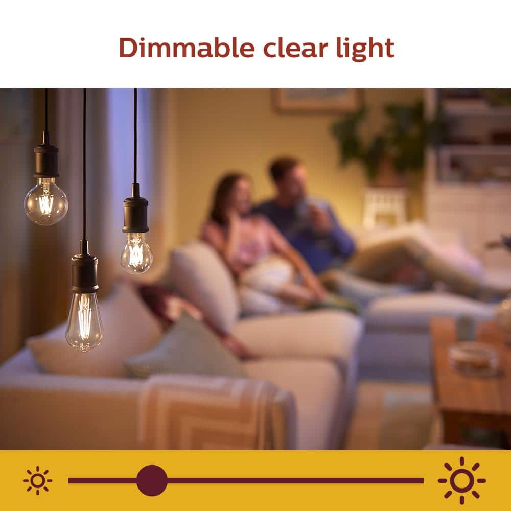 Philips Soft White A19 LED 40W Equivalent Dimmable Smart Wi‑Fi WiZ Connected Wireless Light Bulb, 1-Pack