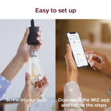 Philips Amber ST19 LED 40-Watt Equivalent Dimmable Smart Wi‑Fi (WiZ Connected) Wireless Light Bulb