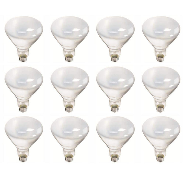 Philips 65-Watt BR40 Incandescent Flood Light Bulb, Soft White 2700K (12-Pack)
